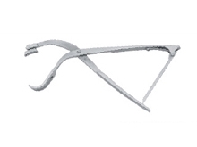 Three-jaw self-centering forceps 1249